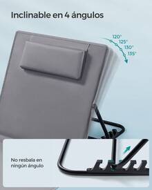 SONGMICS Desk And Chair Set - Xám - Xem 3