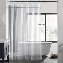 1pc Clear Waterproof Shower Curtain Liner, Anti-Mould With Metal Grommets, For Shower Room & Bathtub, Protect The Curtain, Hooks Not Included Home Bathroom Decor Fall Decor Bathroom Accessories Back To School