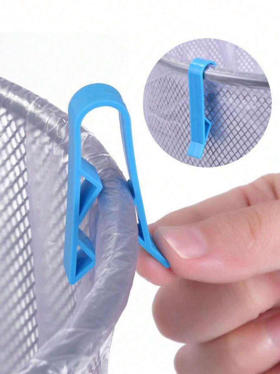 20/50pcs Garbage Can Clip Clamp Ring, For Fixing Trash Bags And Preventing Slipping