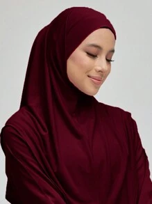 1 件女士 L 码简易头巾吸汗带头巾即戴式头巾头带适用于 Abaya 配饰面纱服装