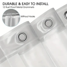 1pc Clear Waterproof Shower Curtain Liner, Anti-Mould With Metal Grommets, For Shower Room & Bathtub, Protect The Curtain, Hooks Not Included Home Bathroom Decor Fall Decor Bathroom Accessories Back To School