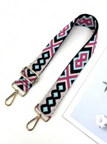 1 Adjustable And Detachable  Nylon Shoulder Strap Wallet Chain With Colorful Handbag And Jacquard Shoulder Strap Bag Accessories DIY - Multicolor - View 3