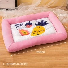 夏日涼爽寵物冷卻墊，防水防滑貓狗床墊，粉紅色，適用於1-35公斤的寵物，有四種尺寸可選 - 粉色 - 查看 9