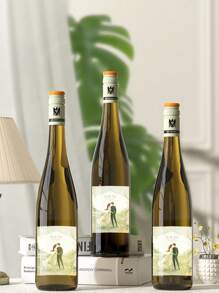 Custom Photo Bottle Labels, Personalized Wine Labels, Birthday Gifts, Customized Wedding Wine Labels, Wedding Gifts, Printing Graduation Room Decor,Home Harmony - Multicolor - View 4