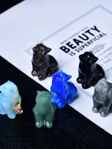 精美天然水晶雕刻狼，独特设计，疗愈水晶，蕴含能量的宝石，能量疗愈冥想石，家居装饰及礼品，便携易带，亦可作为节日礼物，来自 CUPIDCRYSTAL 品牌 - 小狼 - 查看 5