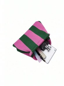 CALINNL Women's Cloud Pattern Striped Clutch Bag, Large Capacity Handbag For Daily Work, Makeup, Casual & Evening Events
