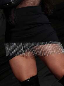 Women Skirts - 黑色 - 查看 4