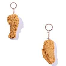 Deep Fried Chicken Keychain (1-Pack): Drumstick And Chicken Wing Design, Perfect For Backpacks And Car Keys - Multicolor - View 5