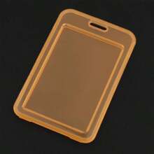 Assorted Color Transparent PP Solid Color Single-Layer Student Card Case Minimalist Candy Color Card Sleeve Card Holder Wallet Business Card Holder Credit Card Holder Id Card Holder Women For Women For Men Card Wallet