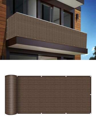 1入組陽台隱私屏幕遮陽網，適用於園藝和院落裝飾