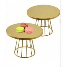 1 Pc/2 Pcs Metal Wedding Dessert Table Decoration Stand - Elegant Cake Snack Tray Shelf For Birthday Party And Wedding Decor,Kitchen,Christmas Gift