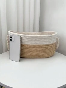 1入組床邊收納籃，適用於寵物玩具、零食和桌面配件的儲物箱