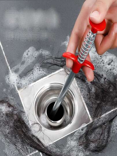 1 pezzo Pulitore per scarichi a molla da 60cm/90cm/160cm/200cm/300cm, Utensile per rimuovere ostruzioni per lavandini per uso domestico e in cucina