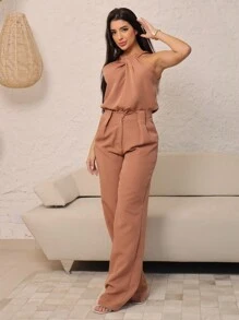 Women Two-Piece Outfits - Màu Khaki - Xem 2