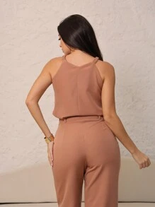 Women Two-Piece Outfits - Màu Khaki - Xem 5