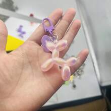 1 Móc Khóa Hình Con Chó Hoạt Hình Dễ Thương Với Bóng Đèn Ngủ Laser, Dành Cho Ba Lô, Túi Xách, Điện Thoại, Làm Đồ Trang Sức DIY, Quà Tặng Sáng Tạo - nhiều màu - Xem 5