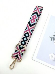 1 Adjustable And Detachable  Nylon Shoulder Strap Wallet Chain With Colorful Handbag And Jacquard Shoulder Strap Bag Accessories DIY - Multicolor - View 4