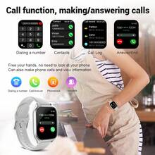 Nuevo conjunto de regalo de reloj inteligente llegado con pantalla táctil completa de 2.01 para hombres y mujeres. Puede realizar/recibir llamadas, rastrear pasos y calorías, múltiples modos deportivos, notificaciones de llamadas y mensajes, reloj inteligente multifuncional adecuado para teléfonos Android/IOS. Regalo perfecto para varias festividades. - Dorado - Ver 9