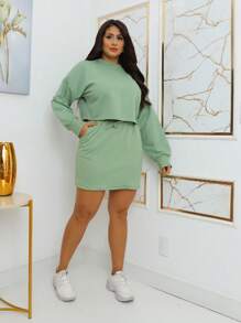 Women Two-Piece Outfits - Màu xanh Ô liu - Xem 5