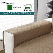 1pc Non-Slip Seat Cover Protector, Furniture Slipcover, Suitable For All Sofa Types And Machine Washable