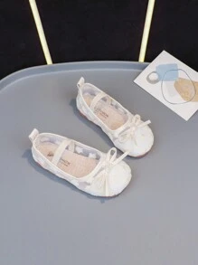 Pantofi de pânză brodat prințesă în stil chinezesc nou de vară pentru fete, pantofi de joacă pentru costum antic alb pentru copii