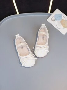 Pantofi de pânză brodat prințesă în stil chinezesc nou de vară pentru fete, pantofi de joacă pentru costum antic alb pentru copii