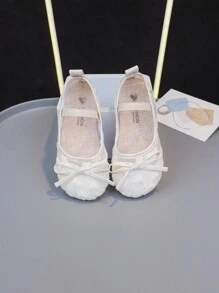 Pantofi de pânză brodat prințesă în stil chinezesc nou de vară pentru fete, pantofi de joacă pentru costum antic alb pentru copii