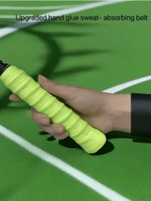 6 Chiếc Vợt Cầu Lông Cầm Chống Trơn Trượt Thấm Hút Cho Cảm Giác Thoải Mái & Độ Bền, Cũng Thích Hợp Cho Cần Câu Tay Cầm Bọc - màu đen - Xem 4