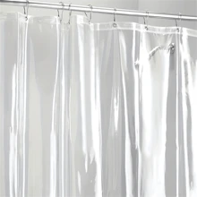 1pc Clear Waterproof Shower Curtain Liner, Anti-Mould With Metal Grommets, For Shower Room & Bathtub, Protect The Curtain, Hooks Not Included Home Bathroom Decor Fall Decor Bathroom Accessories Back To School