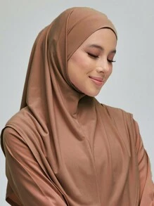 1 件女士 L 码简易头巾吸汗带头巾即戴式头巾头带适用于 Abaya 配饰面纱服装