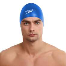 Speedo Unisex Adult 3D Silicone Swim Cap (Blue)