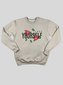 Women Sweatshirts - 米色 - 查看 2