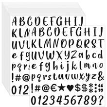 15sheets Glitter Letter Stickers, Glitter Cursive Number Alphabet Stickers Self-Adhesive DIY Number Labels Greeting Card Glitter Stickers For Decoration, Scrapbook, Mailbox, Kitchen, Graduation Cap, Logo, Home, Business, Crafts(Golden) ﻿ - Gold - View 11