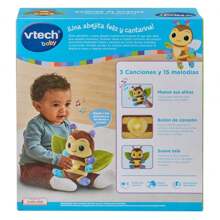 Peluche musical Mielisa la abejita con luces y sonidos. 22,5x11,6x24,1 cm ✅ Entrega 24/48h a España (península) - Peluches Interactivos - Peluches con mecanismo - Peluches De Animales - Vtech - Ref. 80-554722 - Ver 2