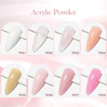 1 Box 10ml Acrylic Powder Professional White Clear Pink Nude Acrylic Nail French Manicure Powder For Acrylic Nail Extension&Carving Nail Artacrylic Press On Nails