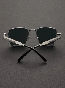 Fashion Metal Spring Punk Style Oversized Frame Fashion Glasses, Suitable For Outdoor Travel