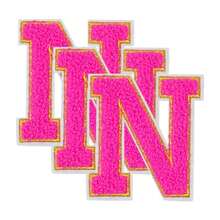 3 件 A-Z 3.15 英寸大号雪尼尔刺绣字母贴片，熨烫缝制字母贴片，用于衣服、夹克、帽子、书籍、背包的缝制贴花 - DIY 刺绣用品 - 白色 - 查看 156