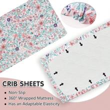 Sweet Baba Giraffe Pink Crib Bedding Set For Baby Girl, 3 PCS Baby Nursery Set Including Quilt/Crib Skirt/Crib Sheet Love Valentine
