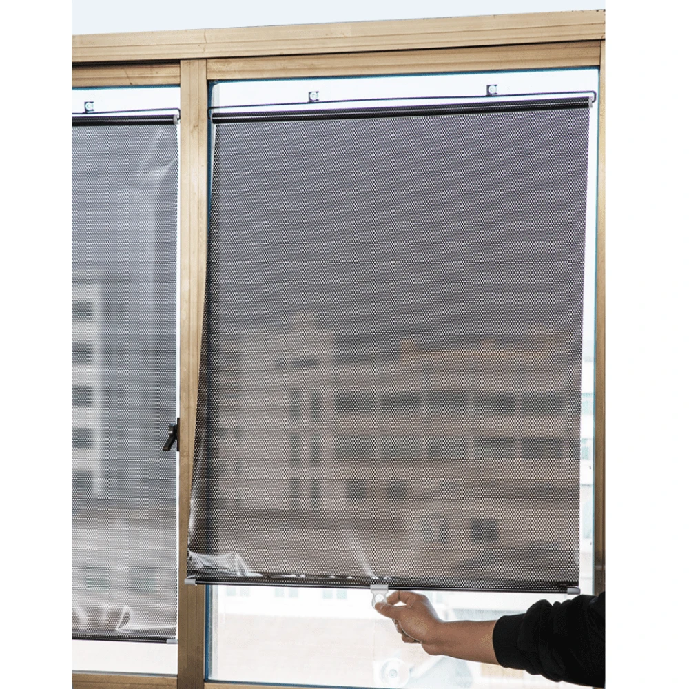 Cortina aislante térmica de oscurecimiento para múltiples propósitos, puede ser utilizada como protector solar, aislante de calor, protector de luz para ventanas. Puede ser utilizada en casa o como cortina enrollable automática para automóviles. También puede ser utilizada como parasol para el parabrisas delantero del automóvil. - Negro - Añade 1