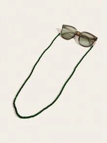 Correa para gafas de alta densidad de cristal de colores de moda, anti-pérdida, cadena para gafas de sol y gafas antideslizante, soporte para gafas, accesorios de gafas para mujeres