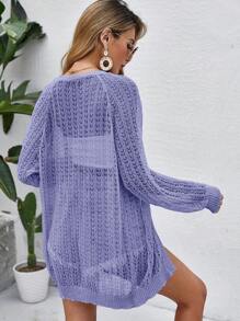 Cárdigans de Mujer - Rojo violeta - View 3
