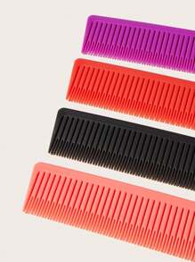 WANMEI 1pc Professional Hairdressing Comb, Salon Styling Comb, Anti-Static Pointed Tail Comb, Precision Sectioning Comb, Teasing Comb, Ideal For Hairstyling, Salon, Travel - Pink - View 6