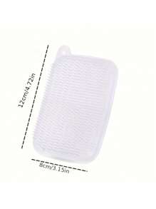 1pc Flexible Vegetable & Fruit Cleaning Brush, Sink Crevice Brush, Cup Cleaning Brush, Draining Supplies, Cleaning Tools, Household Cleaning Products, Kitchen Gadgets, Kitchen Supplies, Kitchen Utensils, Fruit & Vegetable Tools, Kitchen Accessories, Vegetable Cutter, Food, Salad, Decor, Storage, Party, Birthday - White - View 6