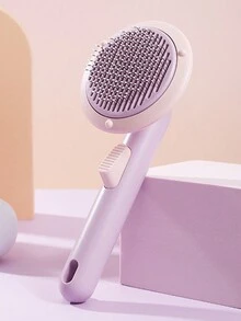 1pc Random Color Pet Comb, Grooming Tool For Pets, Comfortable Massager For Cats And Dogs, Pet Cleaning Product - Multicolor - View 8