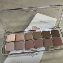 Clio Make Pro Eye Palette Air #03 Mute Library, 12 Colors Matte Eyeshadow,Lightweight Texture,Portable 7.2g/0.25oz - Nhiều màu - Xem 3