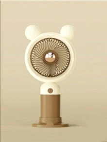 1pc New Style Star Handheld Fan With Night Light, USB Rechargeable Portable Fan For Summer Students - A - View 12