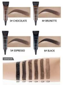 HANDAIYAN Waterproof, Sweat-Proof, Smudge-Proof Eyebrow Gel With Long-Lasting, Quick-Drying Formula. Precisely Defines Each Brow Hair For A Sculpted Brow Look. Essential For Halloween, Christmas, Autumn/Winter, And Campus Life. Ideal For Party, Ball, And Holiday Makeup. - 04 Deep Coffee - Xem 4