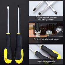 12PCS Juego de Desarmadores-Destornilladores de Precisión Extraíble Profesional Magnética Kit de Herramientas de Reparación para Computadora Móvil Teléfono Inteligente Consola de Juegos  Kit de Destornilladores Desarmadores Craftsman juego de destornilladores profesionales de agarre de cojín (12piezas) - Negro - Ver 3