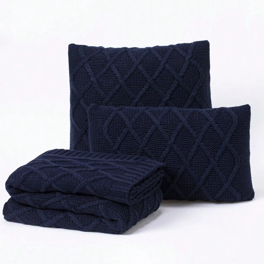 Throws - Navy Blue - View 1
