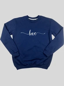 Women Sweatshirts - 藏蓝色 - 查看 2